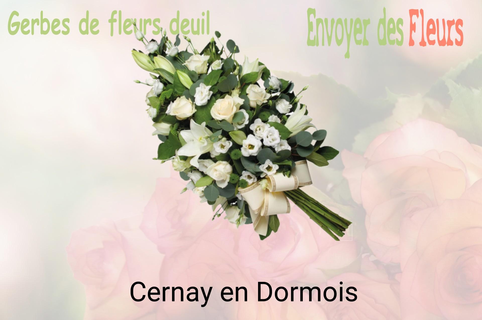 Gerbe de fleurs de deuil livrée à Cernay-en-Dormois